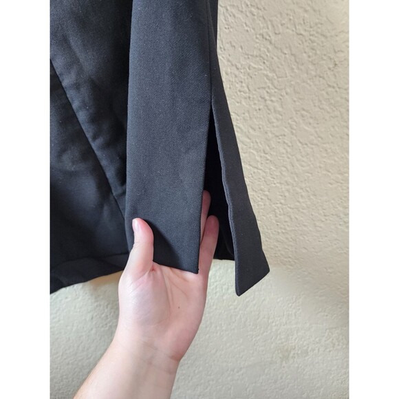 Babaton Aritzia Size 10 Black Off Strapless Corset Top Bustier Peplum Cropped - Picture 2 of 8